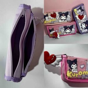 CARTUCHERA KUROMI DOBLE COMPARTIMIENTO
