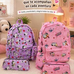 MALETA SNOOPY CON CARTUCHERA (SE VENDEN SURTIDAS)