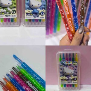 ESTUCHE DE CRAYOLA GIRATORIA PASTA DURA X12 HELLO KITTY