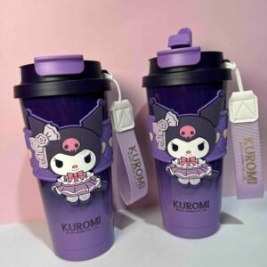 TERMO TIPO VASO DE EN ACERO INOXIDABLE KUROMI CON DOBLE ORIFICIO