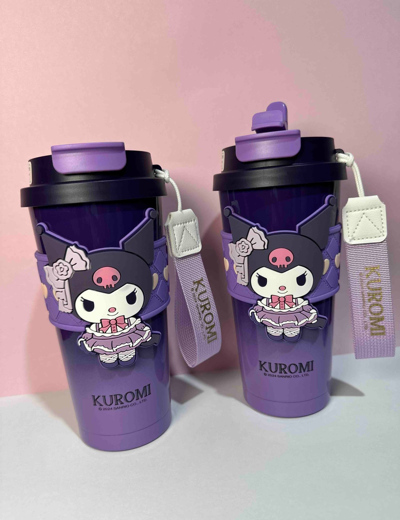TERMO TIPO VASO DE EN ACERO INOXIDABLE KUROMI CON DOBLE ORIFICIO