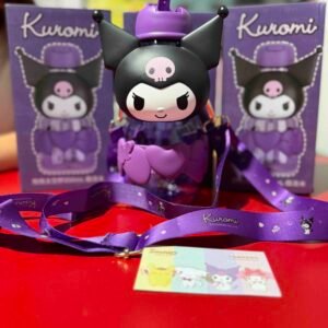 3 TERMOS PLASTICOS TIPO PITILLO KUROMI CABEZON