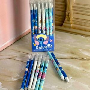 CAJA X12 BOLIGRAFO TINTA NEGRA BORRABLE STITCH