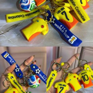 LLAVERO CAMISA COLOMBIA ( BALON MUNDIAL )