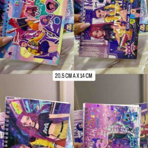 LIBRO ARGOLLADO CON HOJAS DE STICKRS K-POP