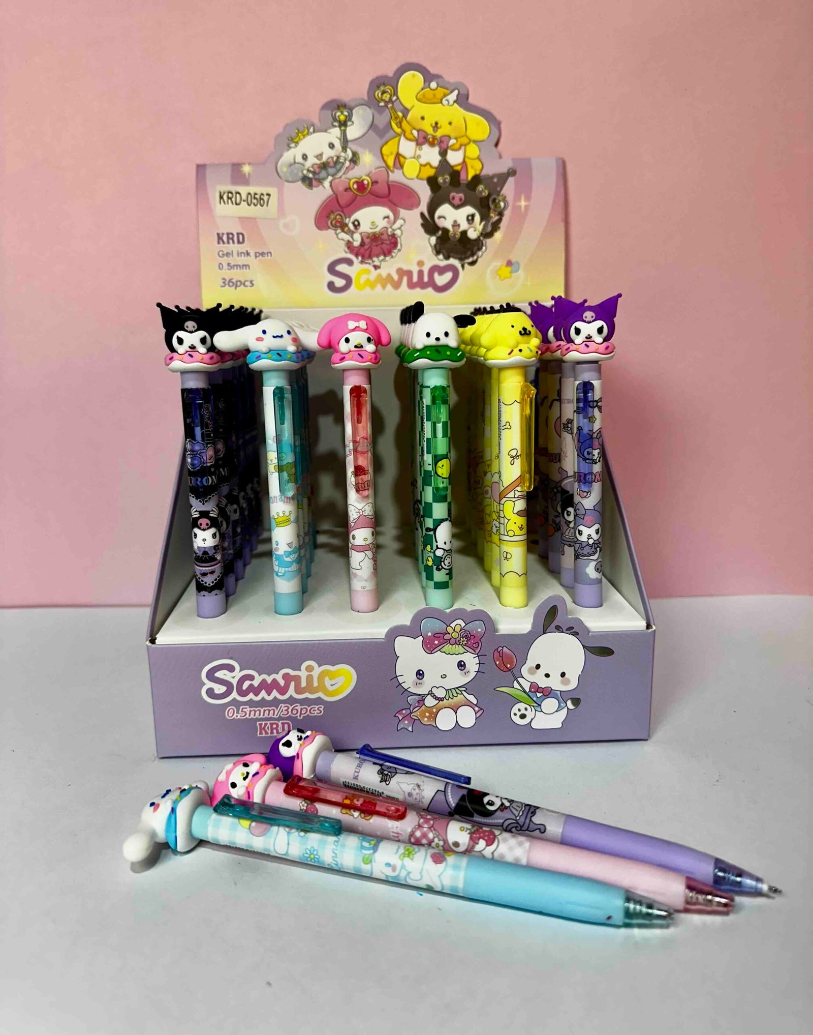 BOLIGRAFO RETRACTIL TINTA NEGRA GEL SANRIO 0.5