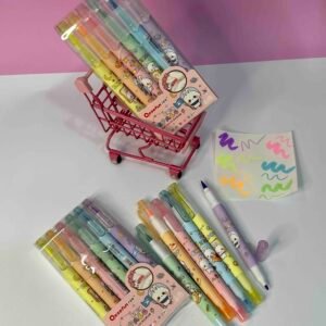 RESALTADOR SPACE ESTUCHE X6 DOBLE PUNTA