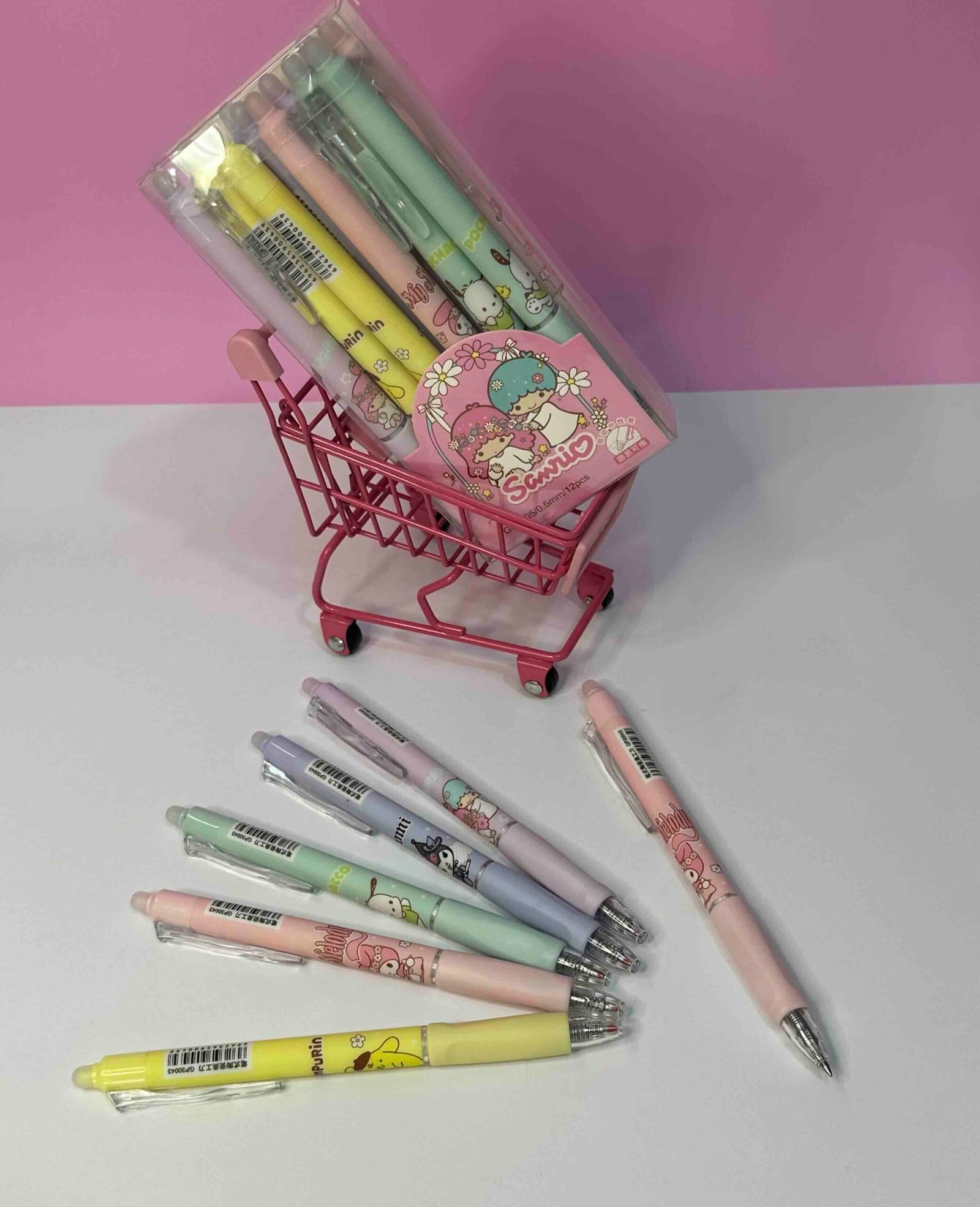 CAJA X12 BOLIGRAFO TINTA BORRABLE SANRIO 0.5