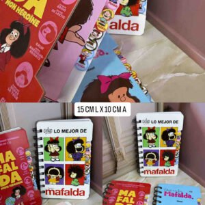 AGENDA ARGOLLADA 4 SEPARADORES MAFALDA HOJA RAYADA