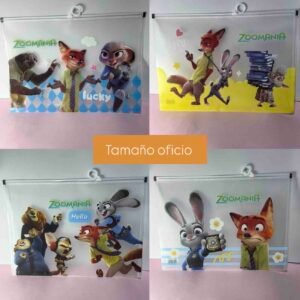 SOBRE TAMAÑO OFICIO CIERRE HERMETICO ZOOTOPIA