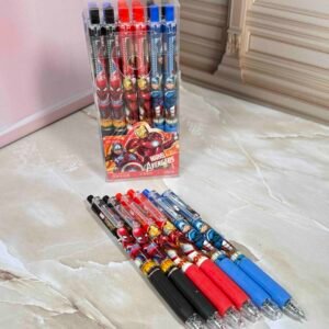 CAJA X12 BOLIGRAFO 0.5 TINTA NEGRA SUPER HEROES