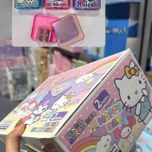 CAJA X48 TAJALAPIZ SANRIO DOBLE SERVICIO CUADRADO