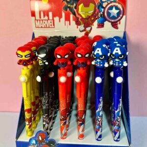 BOLIGRAFO GEL TINTA NEGRA SUPER HEROES DESESTRESANTE