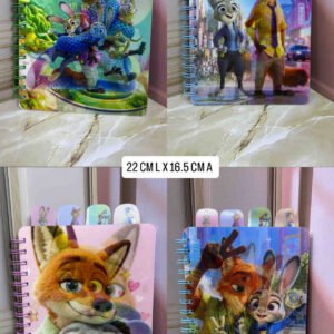 AGENDA PORTADA HOLOGRAMADA ZOOTOPIA