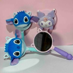ESPEJO PELUCHE KUROMI Y STITCH