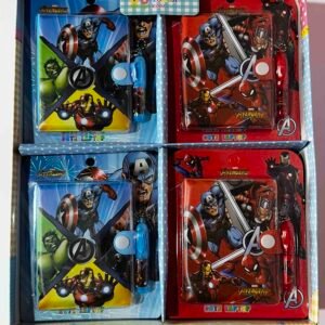 KIT AGENDA Y MINI BOLIGRAFO SUPER HEROES