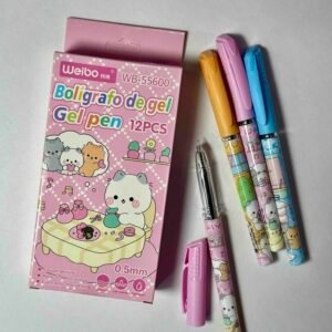 BOLIGRAFO PUNTA FINA GEL CAJAS X12 GATOS
