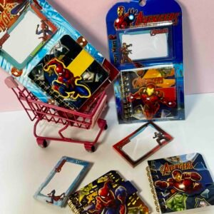 MINI AGENDA CON NOTAS ADHESIVAS SUPER HEROES