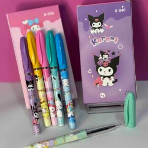 BOLIGRAFO CAJA X12 KUROMI TINTA GEL ( TINTA NEGRA )
