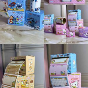 ROLLO DE NOTAS STICKRS X70 ( HELLO KITTY, CAPIBARA,STITCH )