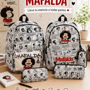 MALETA MAFALDA CON CARTUCHERA (SE VENDEN SURTIDAS)