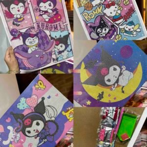 CUADRO GRANDE DE 30X40 DIAMONS KUROMI SANRIO
