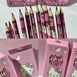 CAJA DE COLORES X12 HELLO KITTY
