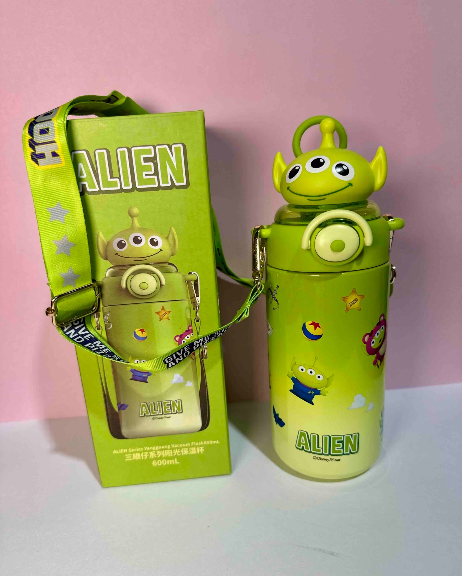 TERMO ALIEN 600 ML DE ACERO INOXIDABLE PARA TEMPERATURA FRIA O CALIENTE