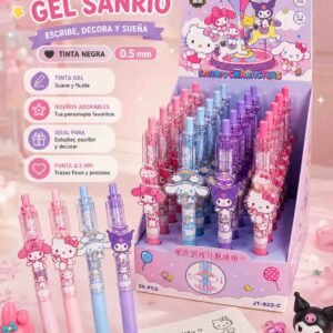 BOLIGRAFO RETRACTIL SANRIO TINTA NEGRA (SE VENDEN SURTIDOS)