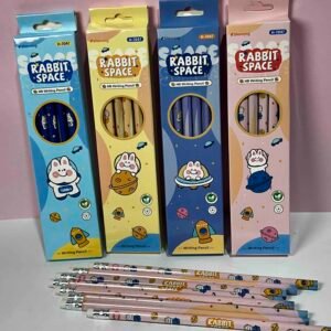 CAJA DE LAPIZ X12 KAWAII CONEJO
