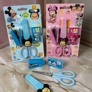 KIT TIJERA Y COSEDORA MINI CON REPUESTOS MIKEY Y MINNIE