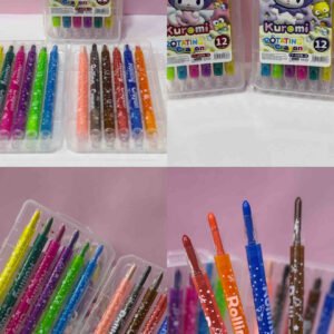 ESTUCHE DE CRAYOLA GIRATORIA PASTA DURA X12 KUROMI