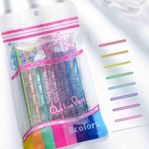 BOLIGRAFO DOBLE LINEA PAQUETE X8