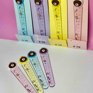 REGLA OSO RELIEVE CORTA PAPEL KAWAII DE 12 CM