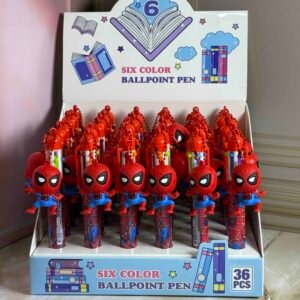 6 MINAS CON LLAVERO 3D SPIDERMAN