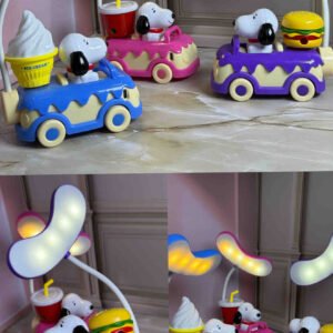 LAMPARA CON TAJALAPIZ SNOOPY CON 3 LUCES DIFERENTES