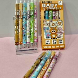CAJA X6 BOLIGRAFO TINTA NEGRA PERMANENTE BABY THREE