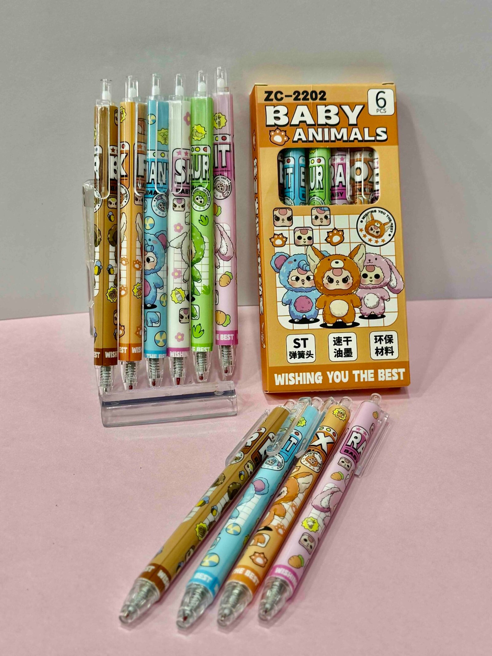 CAJA X6 BOLIGRAFO TINTA NEGRA PERMANENTE BABY THREE