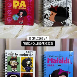 AGENDA CALENDARIO 2027 ARGOLLADA PASTA DURA MAFALDA
