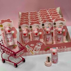 TAJALAPIZ CON DEPOSITO CONEJITO ROSA