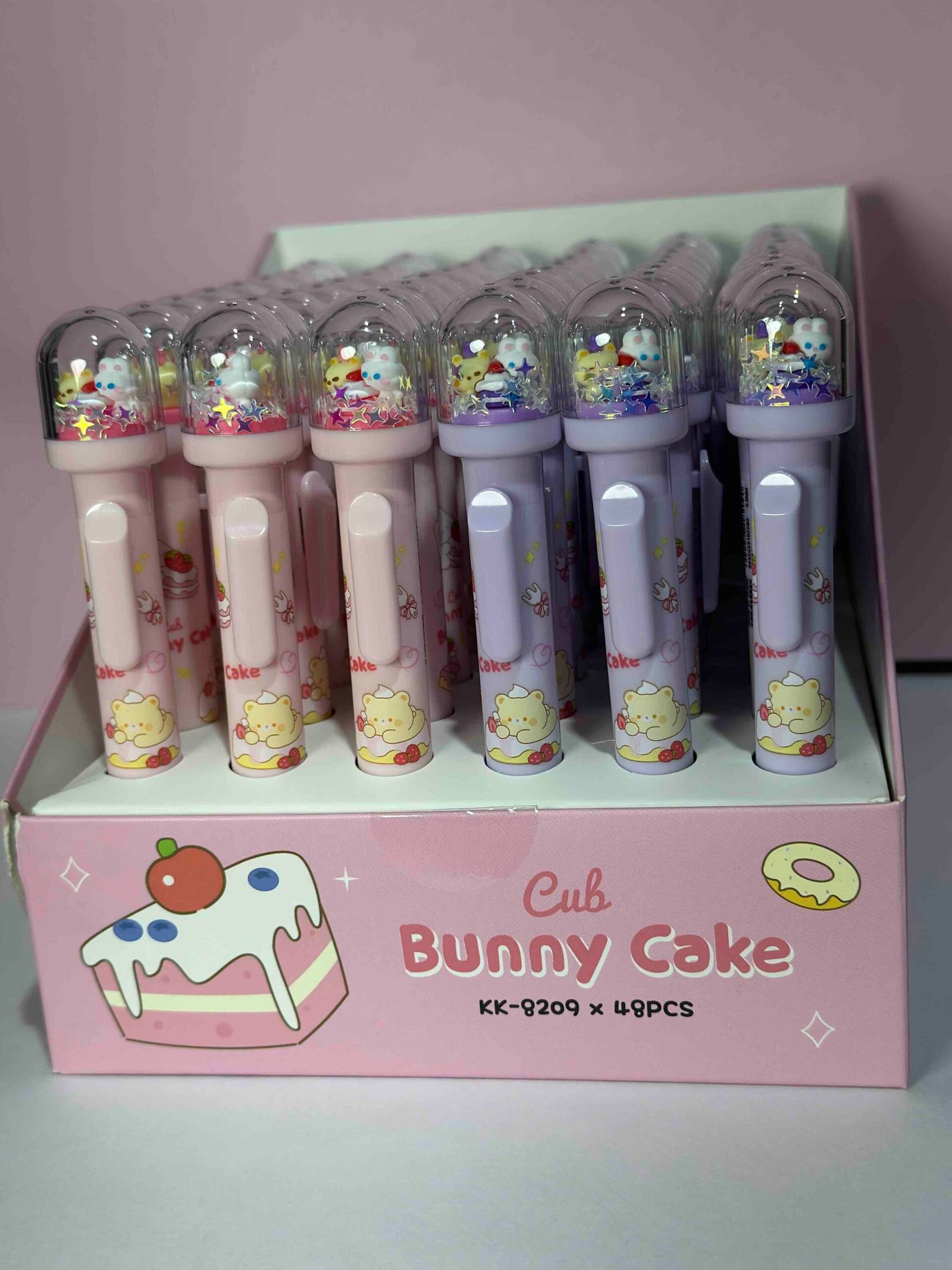 BOLIGRAFO BUNNY CAKE CRISTAL TINTA NEGRA RETRACTIL