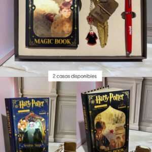 CAJA KIT HARRY POTTER ( AGENDA CON PORTADA HOLOGRAMADA, BOLIGRAFO, LLAVERO, PIN, SEPARADOR )