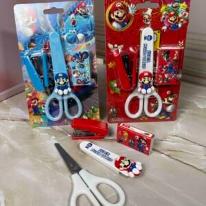 KIT TIJERA PUNTA ROMA MARIO BROSS CON COSEDORA Y GANCHOS DE REPUESTO