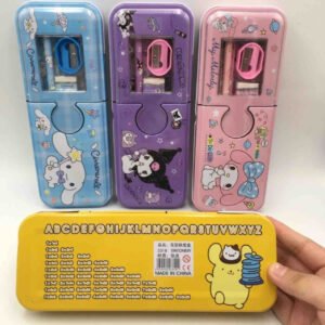CARTUCHERA METALICA SANRIO KIT 5 EN 1