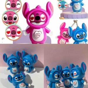 LLAVERO CON CABEZA QUE GIRA STITCH DISPONIBLE SOLO AZUL