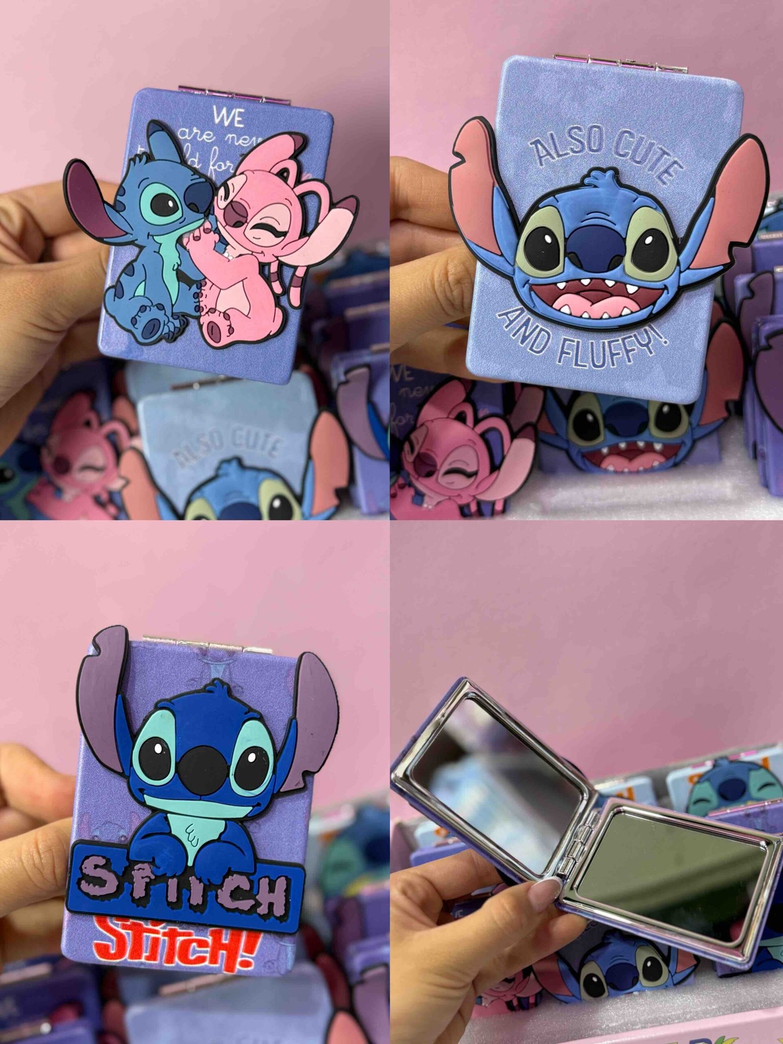 ESPEJO STITCH DOBLE CARA (SE VENDEN SURTIDOS)