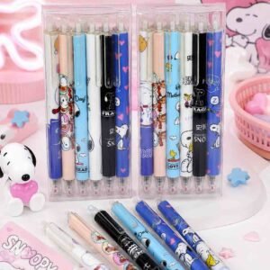 BOLIGRAFO CAJA X6 SNOOPY TINTA NEGRA