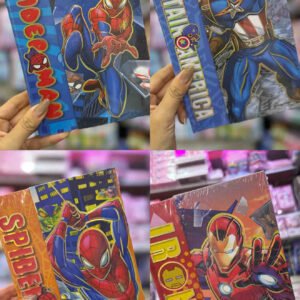 JUEGO DE 4 AGENDAS PASTA DURA SUPER HEROES